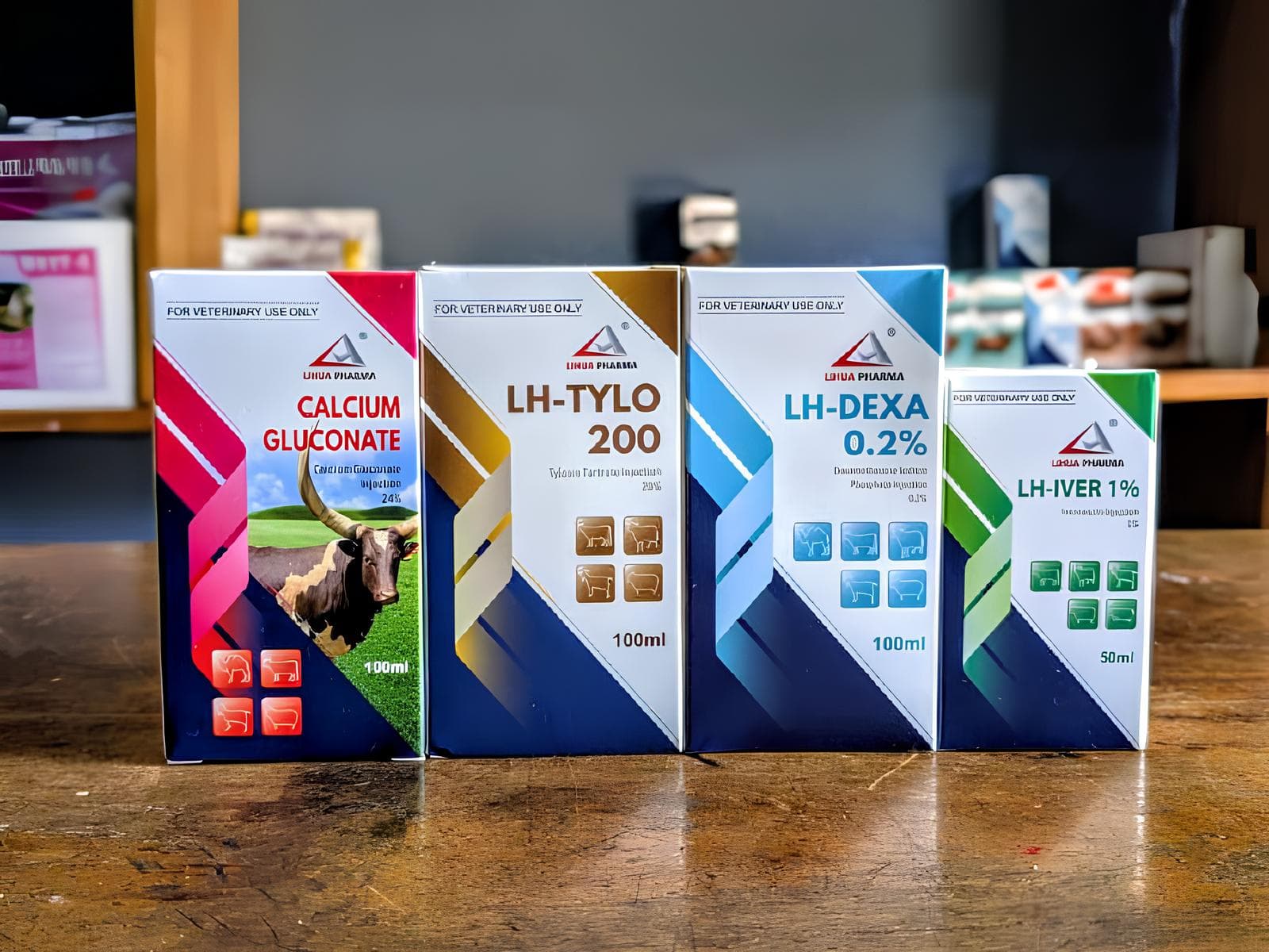 Gamme injectable (Calcium Gluconate, LH-Tylo, LH-Dexa, LH-Iver)